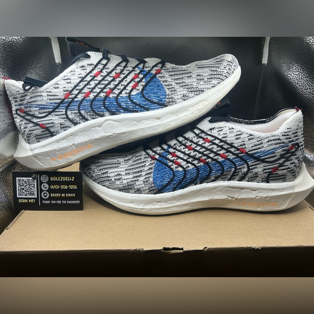 Nike Zoom Pegasus Turbo Next Nature Low White Photo Blue Red Size 11.5